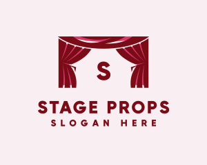 Theater Curtain Decor logo design