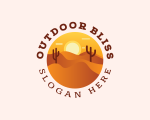 Outdoor Cactus Desert logo design