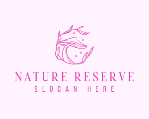 Natural Leaf Mushroom logo design