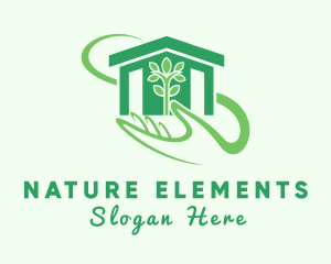 Nature House Garden logo design