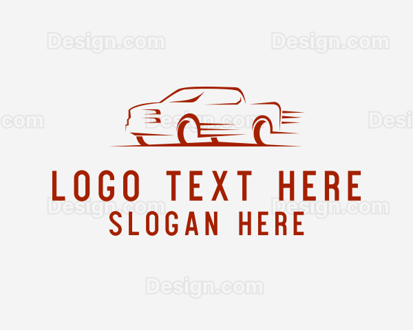 Fast Pickup Truck Logo