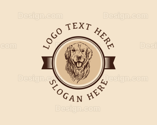 Vintage Dog Grooming Logo