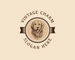 Vintage Dog Grooming logo design