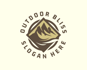 Outdoor Mountain Trekking logo design