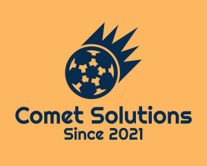 Blue Soccer Meteor  logo