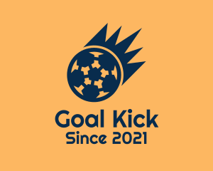 Blue Soccer Meteor  logo