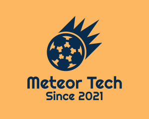 Blue Soccer Meteor  logo