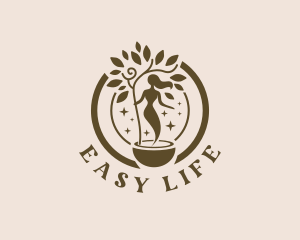 Eco Wellness Woman logo design