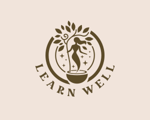 Eco Wellness Woman logo design