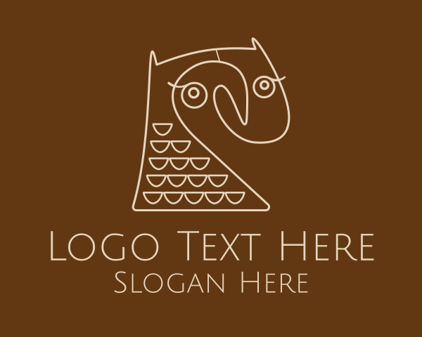 Owl logo example 2