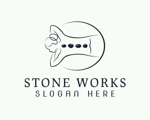 Hot Stone Massage logo design