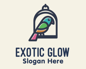Minimalist Colorful Bird logo