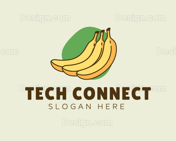 Healthy Nutritious Banana Logo