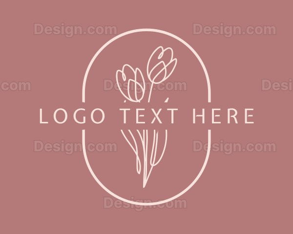 Minimalist Flower Company Logo