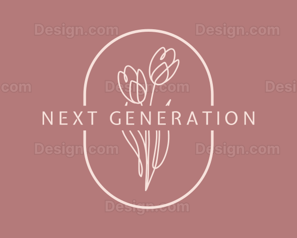 Minimalist Flower Company Logo