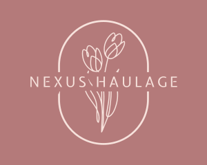 Minimalist Flower Company logo design