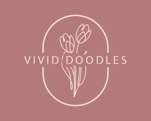 Minimalist Flower Company logo design