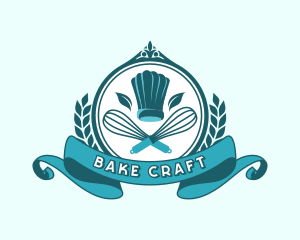 Baker Whisk Toque logo design