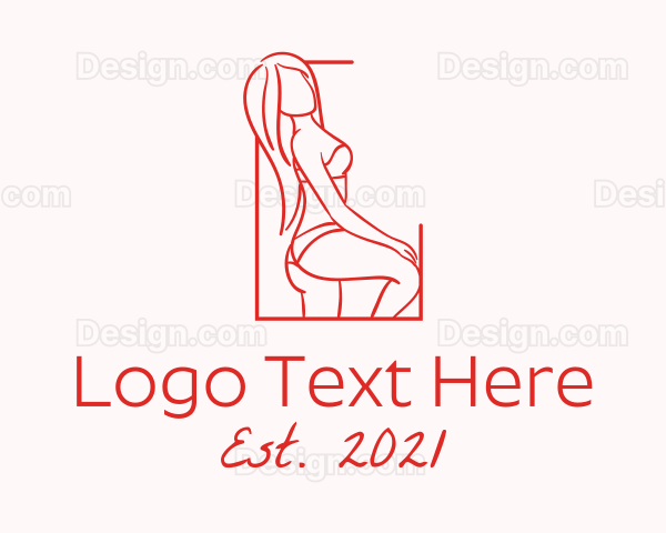 Seductive Sexy Woman Logo