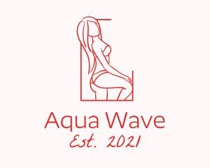 Seductive Sexy Woman logo design