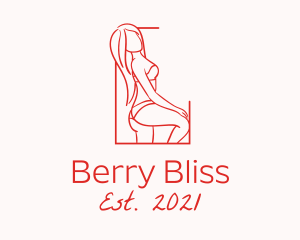 Seductive Sexy Woman logo design