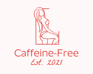 Seductive Sexy Woman logo design