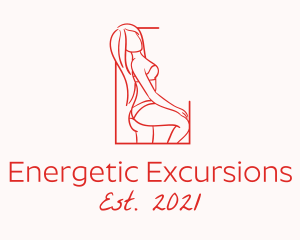 Seductive Sexy Woman logo design