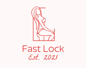 Seductive Sexy Woman logo design