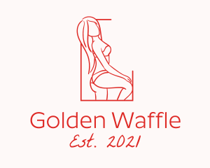 Seductive Sexy Woman logo design