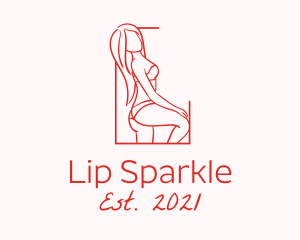 Seductive Sexy Woman logo design