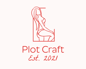 Seductive Sexy Woman logo design