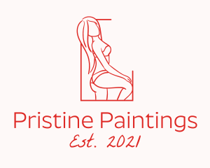 Seductive Sexy Woman logo design