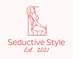 Seductive Sexy Woman logo design