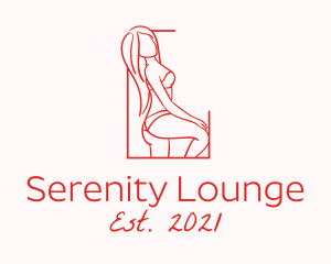 Seductive Sexy Woman logo design