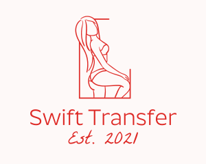 Seductive Sexy Woman logo design