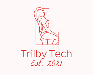 Seductive Sexy Woman logo design