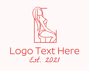 Flawless - Seductive Sexy Woman logo design