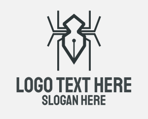 Graphics - Insect Spider Pen logo design