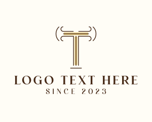 Minimalist Letter T Law Firm logo