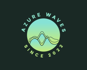 Abstract Audio Wave logo design