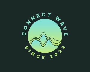 Abstract Audio Wave logo design
