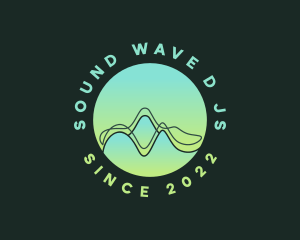 Abstract Audio Wave logo design