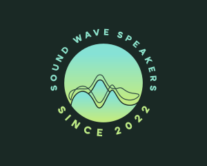 Abstract Audio Wave logo design