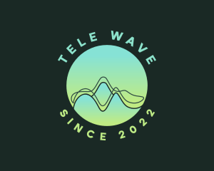 Abstract Audio Wave logo design