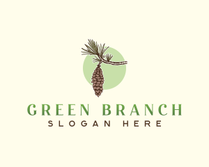 Maine Pine Cone Branch logo design