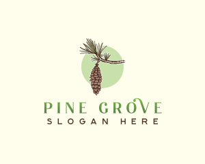 Maine Pine Cone Branch logo design