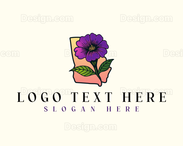 Georgia Blossom Flower Logo