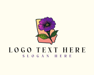 Georgia Blossom Flower logo