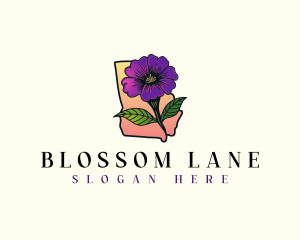 Georgia Blossom Flower logo design