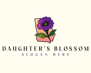 Georgia Blossom Flower logo design